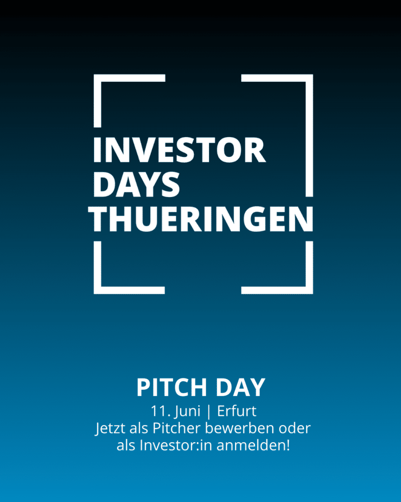 Investor Days Thüringen am 11. Juni 2026 in Erfurt Thüringen für Startups und Investoren