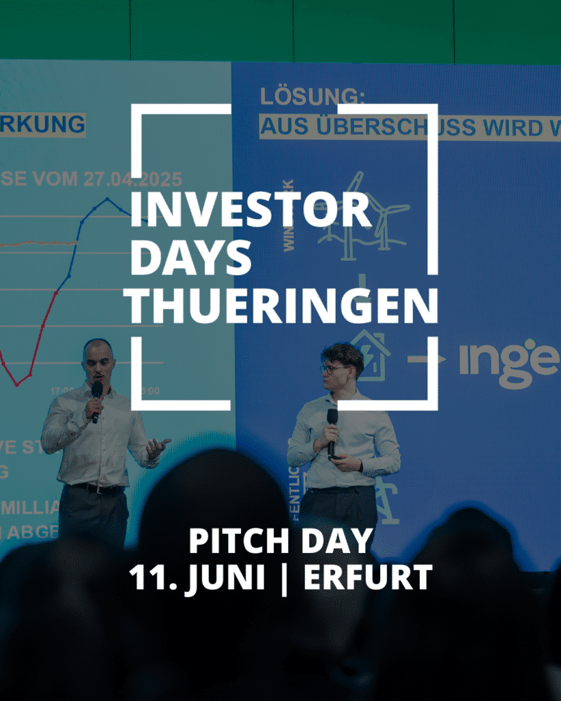 Investor Days Thüringen am 11. Juni 2026 in Erfurt Thüringen für Startups und Investoren
