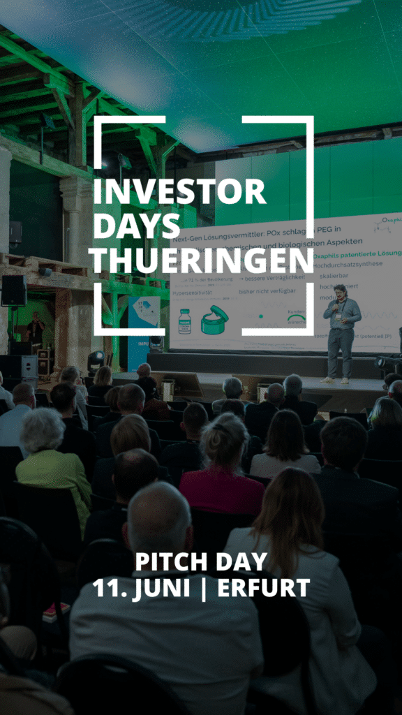 Investor Days Thüringen am 11. Juni 2026 in Erfurt Thüringen für Startups und Investoren